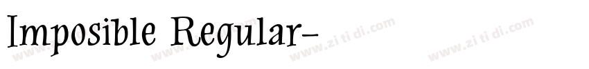 Imposible Regular字体转换